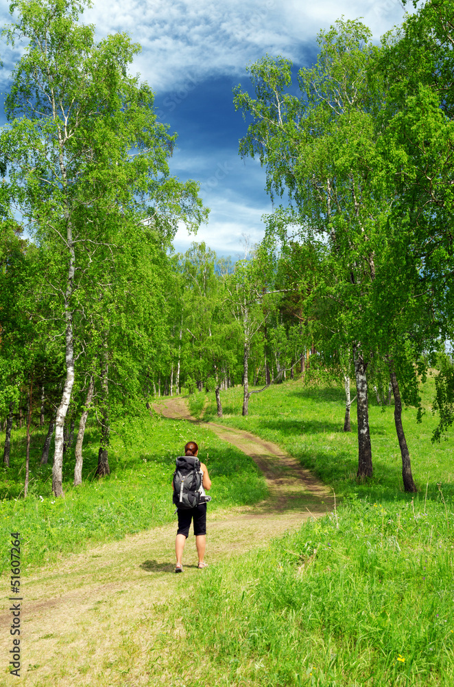 Fototapeta premium backpacker