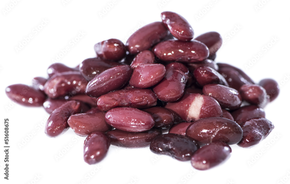Heap of Kidney Beans isolated on white Heap of Kidney Beans isolated on white
