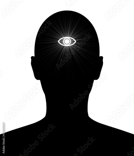 Tableau sur toile Third eye of knowledge