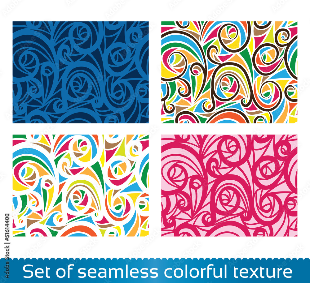 Fototapeta premium Seamless vector abstract pattern. Colorful texture