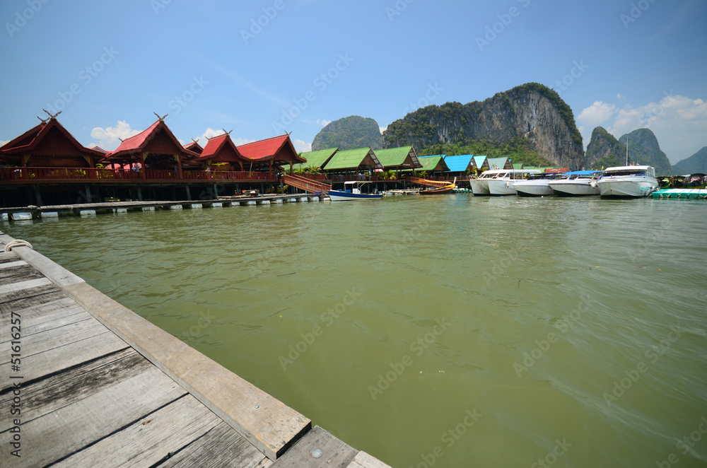 Naklejka premium beach houses in Thailand