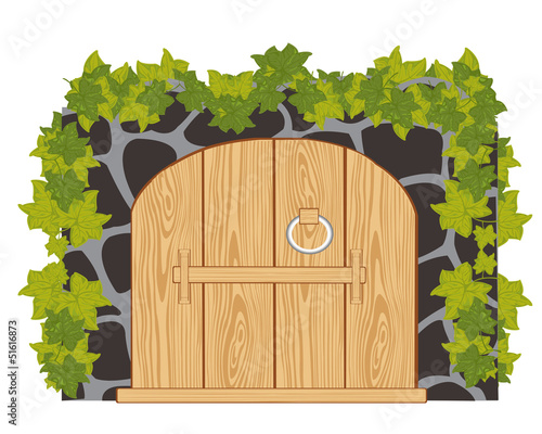 Wooden gates