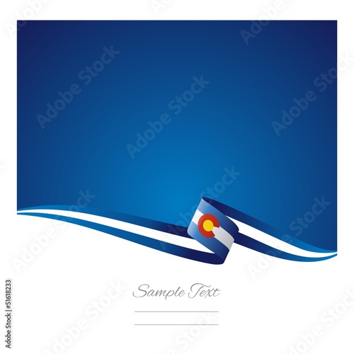 Abstract color background Colorado flag vector