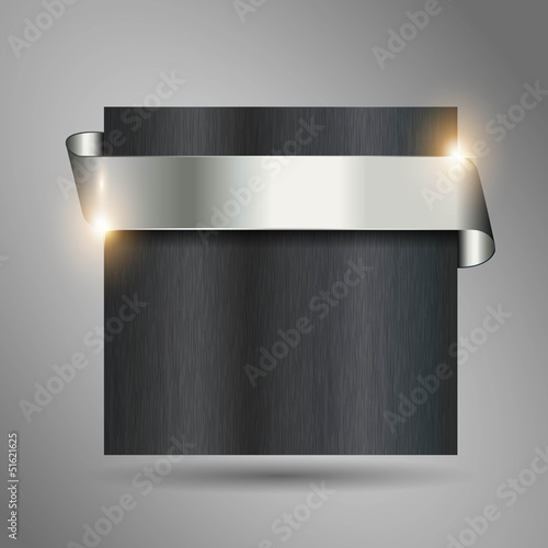 detailled metallic looking steel ribbon