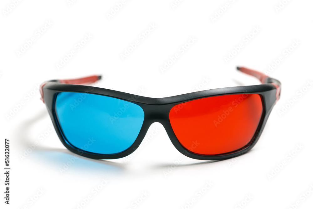 3D glasses over white background 3D glasses over white background