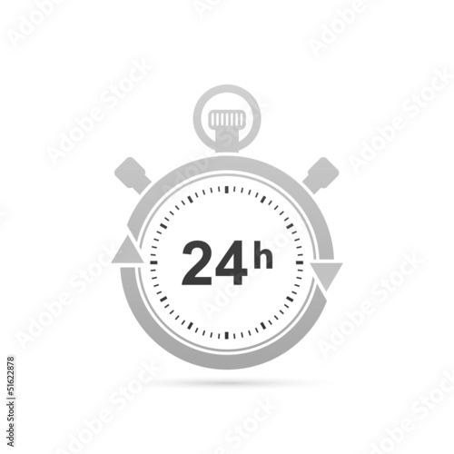 24 Hours Delivery Grey Icon