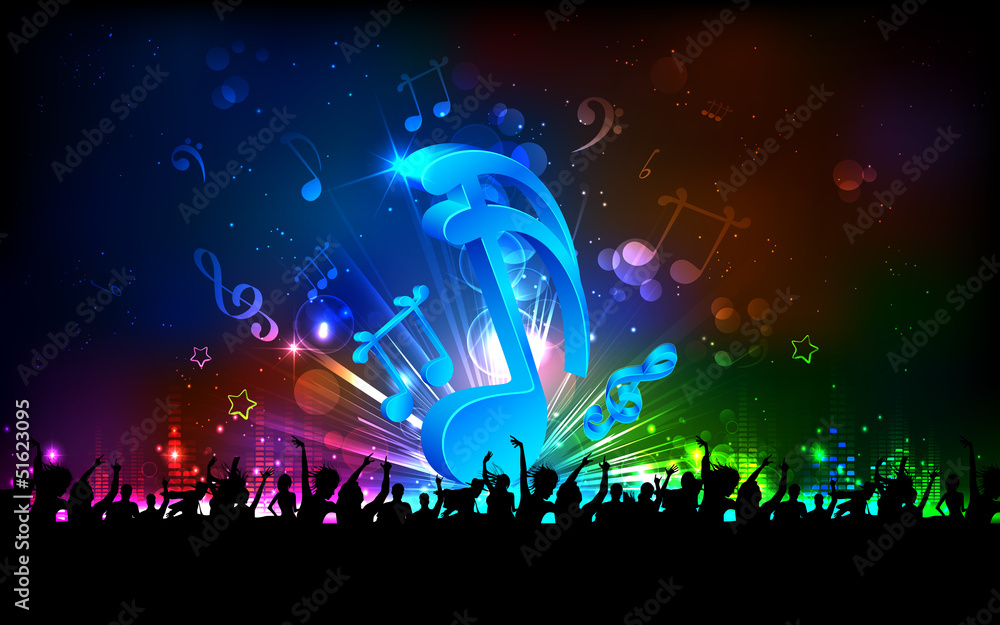 Fototapeta premium Musical Party Background