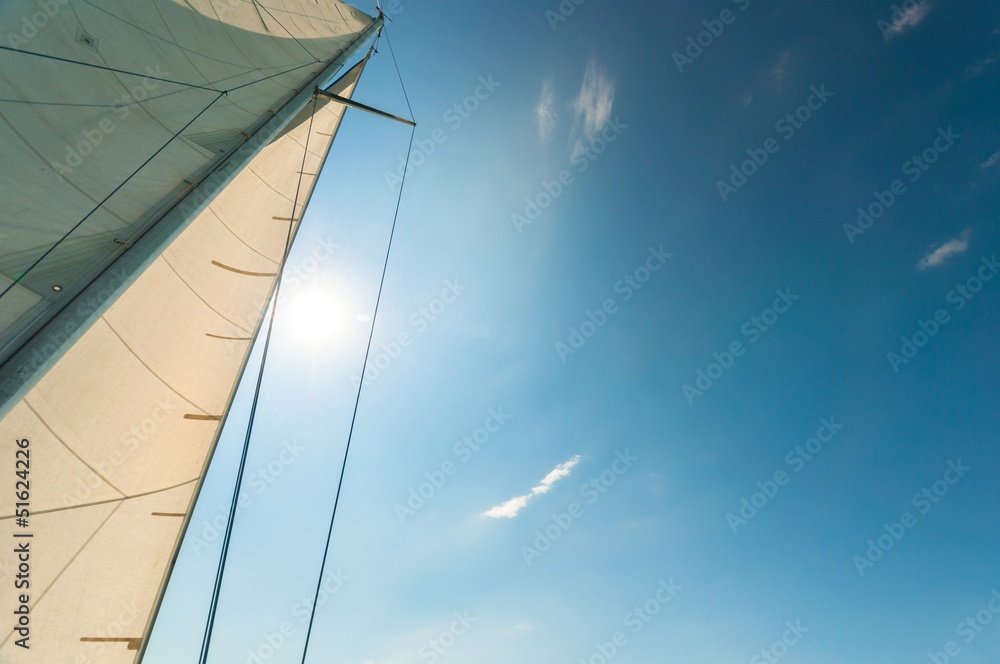 Fototapeta premium Sail of a sailing boat