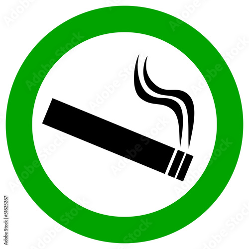 Smoking area vector illustration