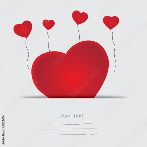 Muttertag Herzen mit Luftballon