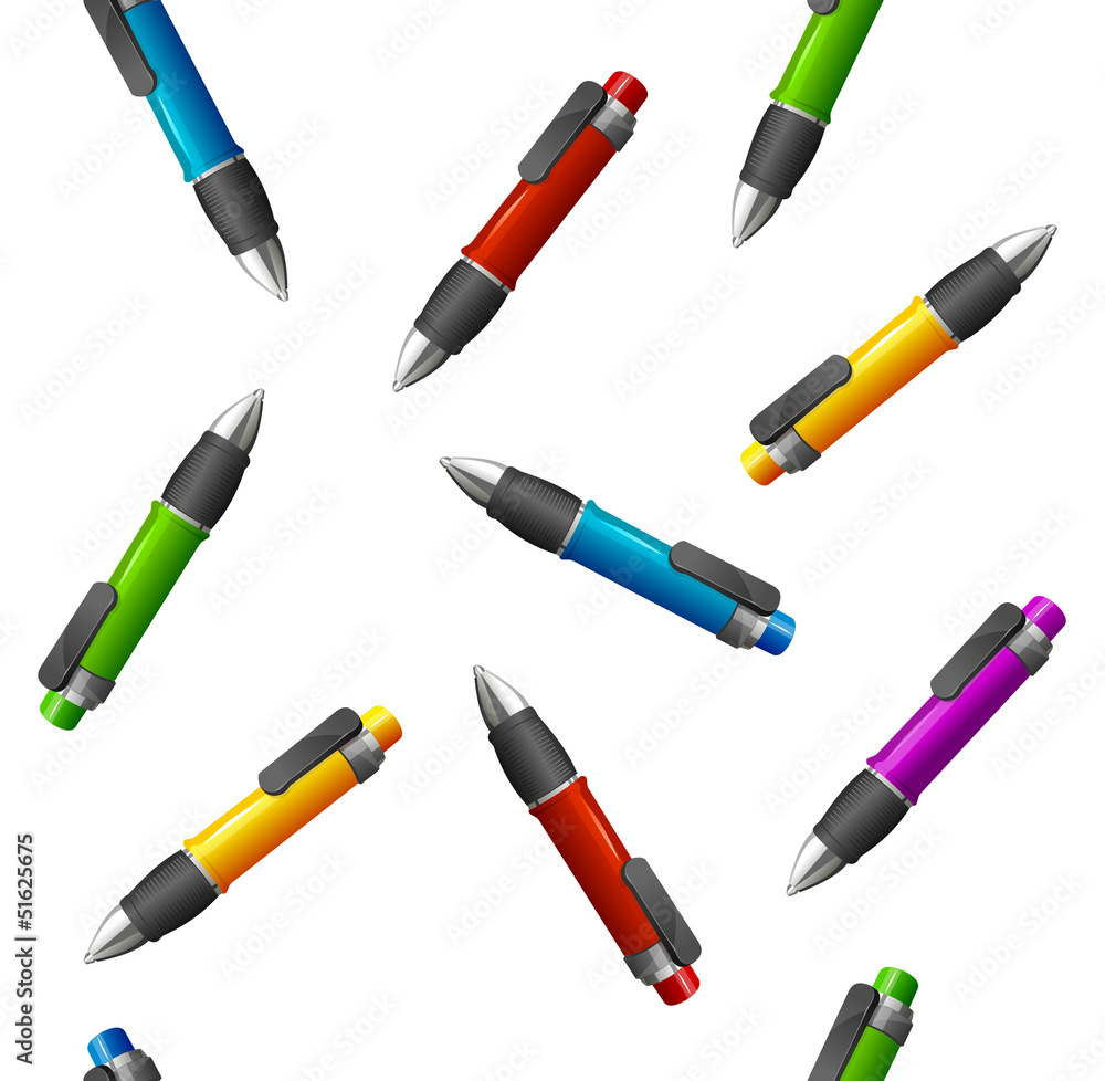 Vector Pattern of different pens Vector Pattern of different pens