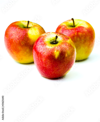 Three Fresh Apples