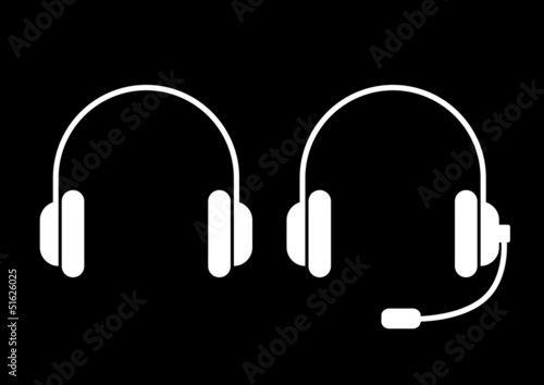 Headphones icons