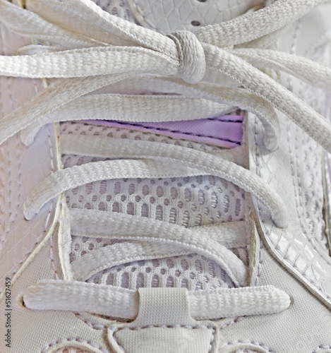 shoelace close up