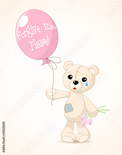 little sad teddy