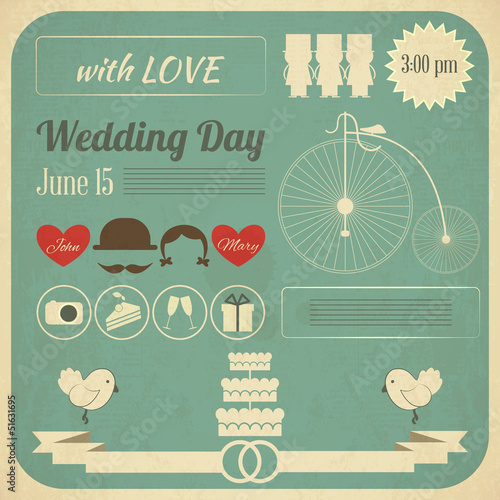 Wedding Invitation Infographics Card