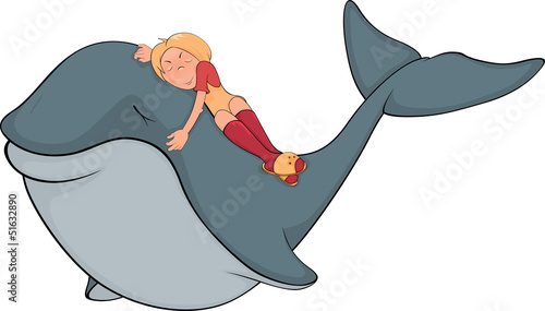 The girl and whale