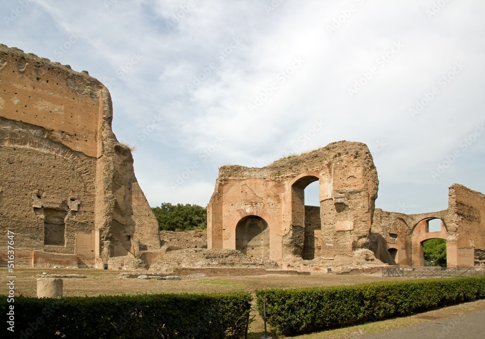 thermes de caracalla, ruines antiques, Rome Italie