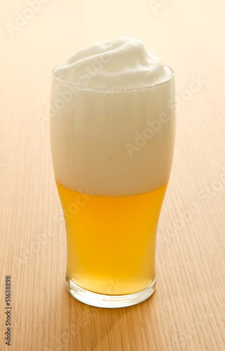 wheat beer in a glass