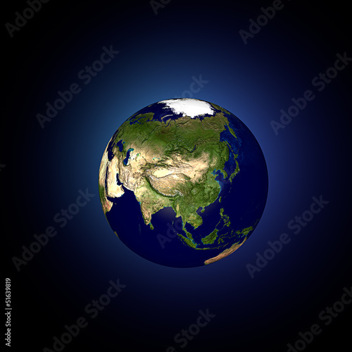 Mondo terra globo Asia continente