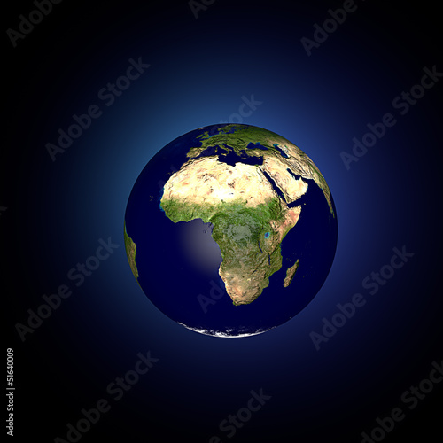 Mondo terra globo Africa photo