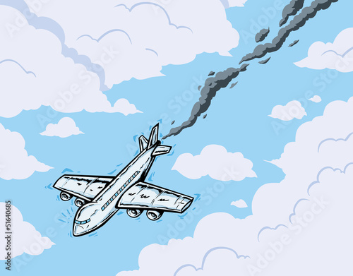falling airplane