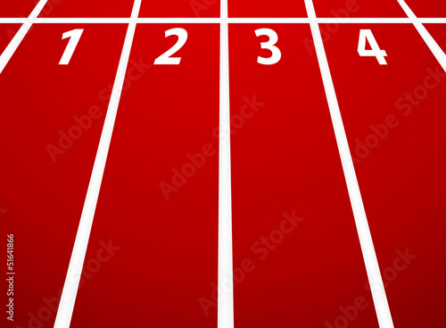 Illustration racetrack in Stadium