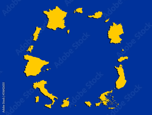 Euro Staaten als Sternenbanner