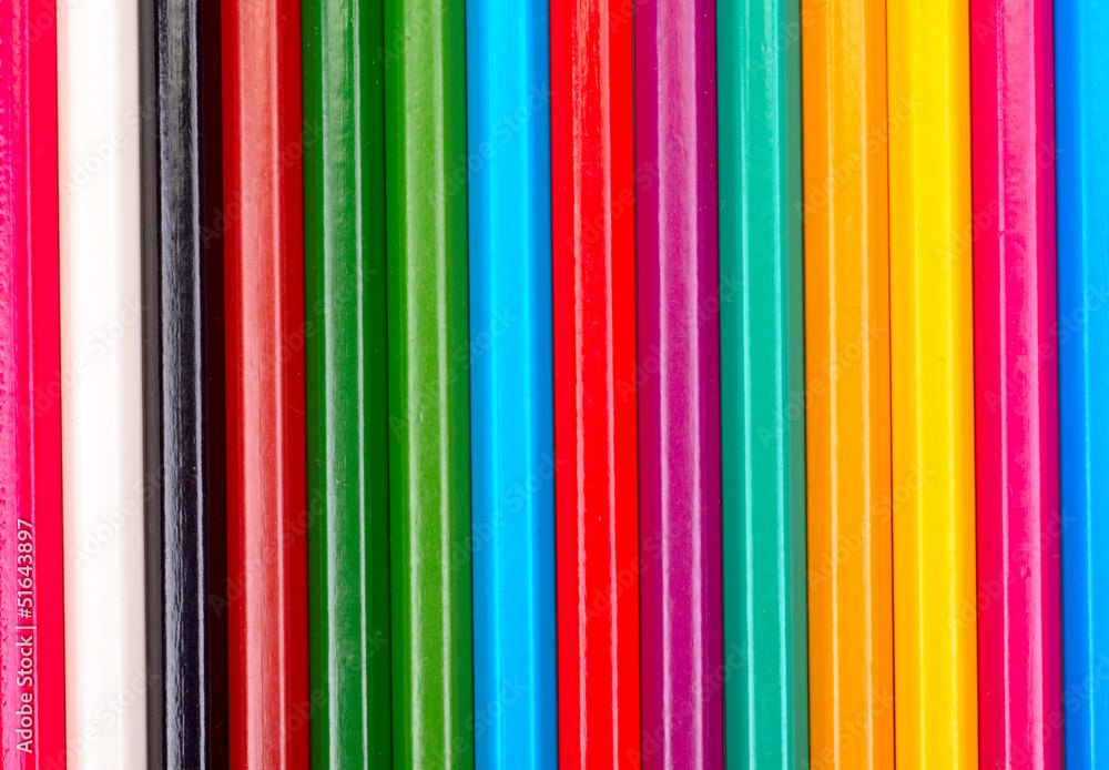 The colored pencils The colored pencils