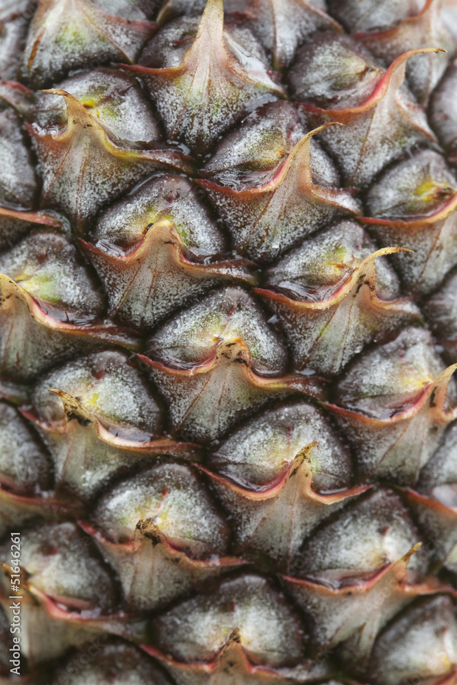 Closeup on pineapple