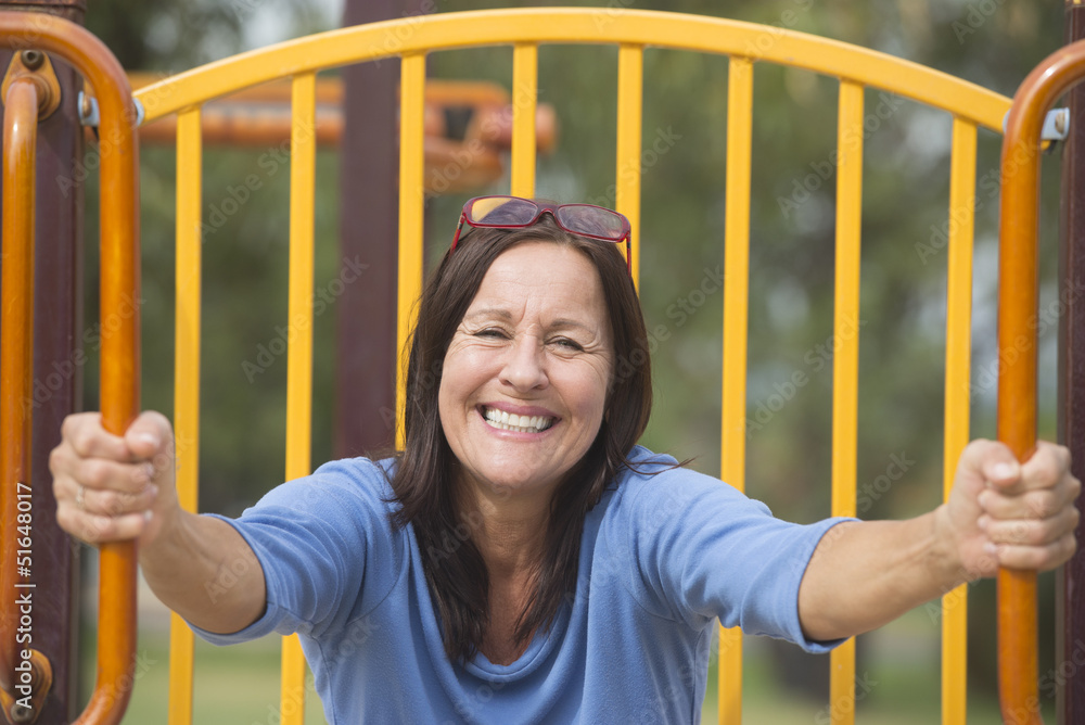 Fototapeta premium Attractive joyful smiling senior woman