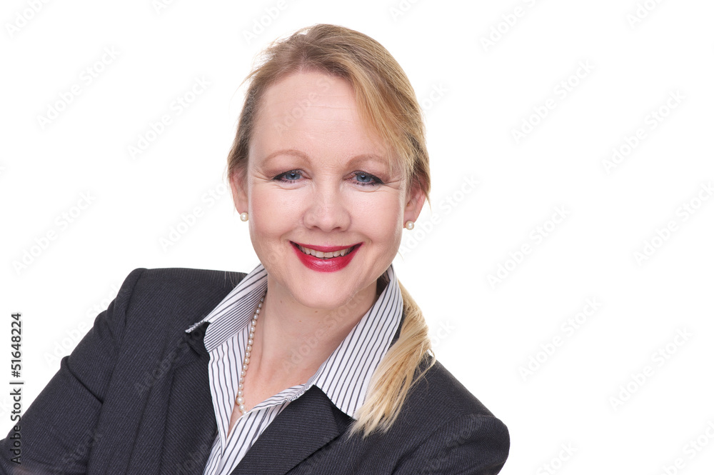 Close up portrait of a smiling business woman Close up portrait of a smiling business woman