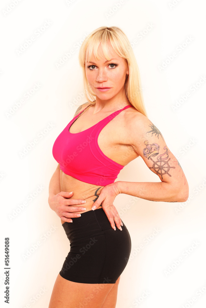durchtrainierte Frau durchtrainierte Frau