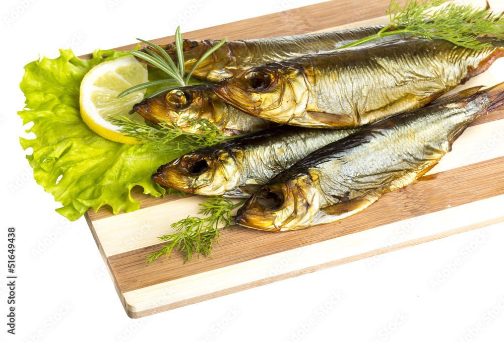 Smoked sprat - appetizing snack