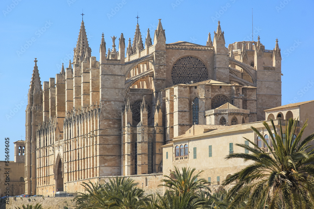 Palma Cathedral City Walls Majorca