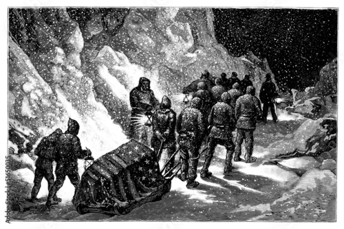 Polar Explorer Funerals - Hall - end 19th century
