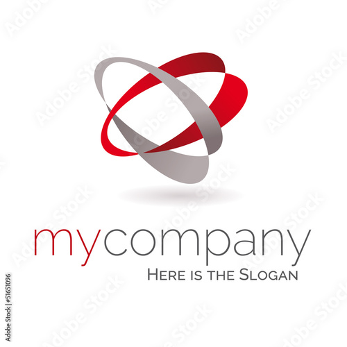 Template logo 3d société business