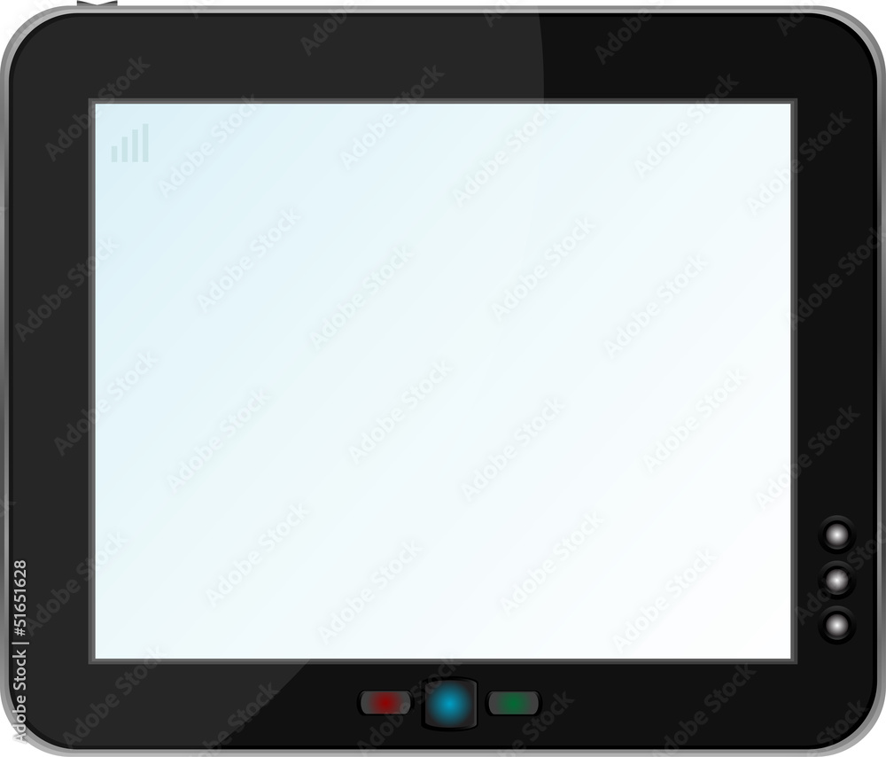 touchpad or tablet pc isolated on white touchpad or tablet pc isolated on white