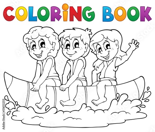 Coloring book water sport theme 3