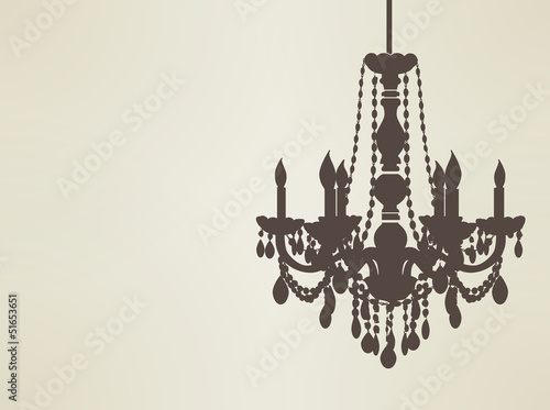 chandelier sillhouette EPS10