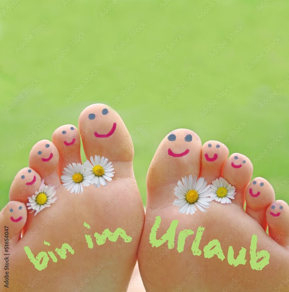 bin im Urlaub StockFoto Adobe Stock