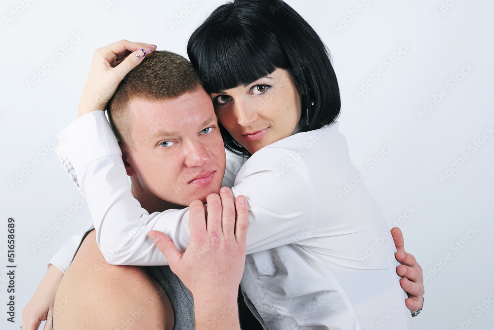 Fototapeta premium A beautiful young lovebirds