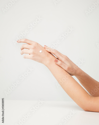 female soft skin hands