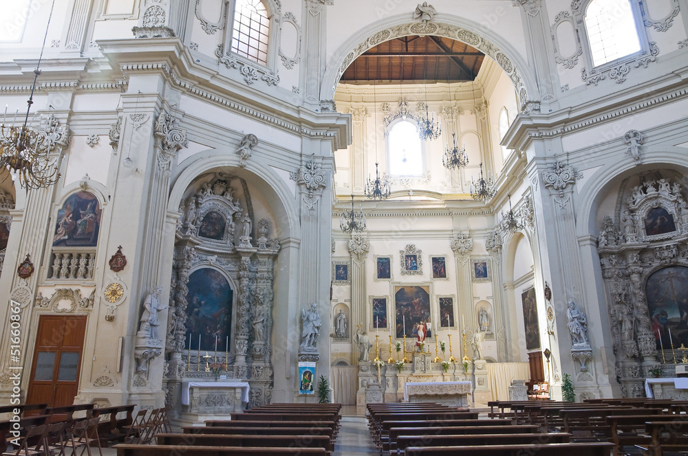 Basilica Church of St. Giovanni Battista. Lecce. Puglia. Italy.