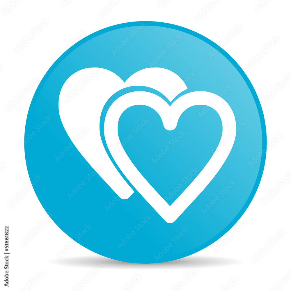 love blue circle web glossy icon love blue circle web glossy icon