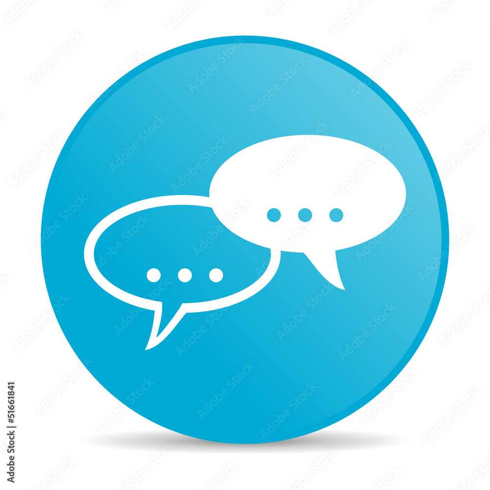 forum blue circle web glossy icon forum blue circle web glossy icon