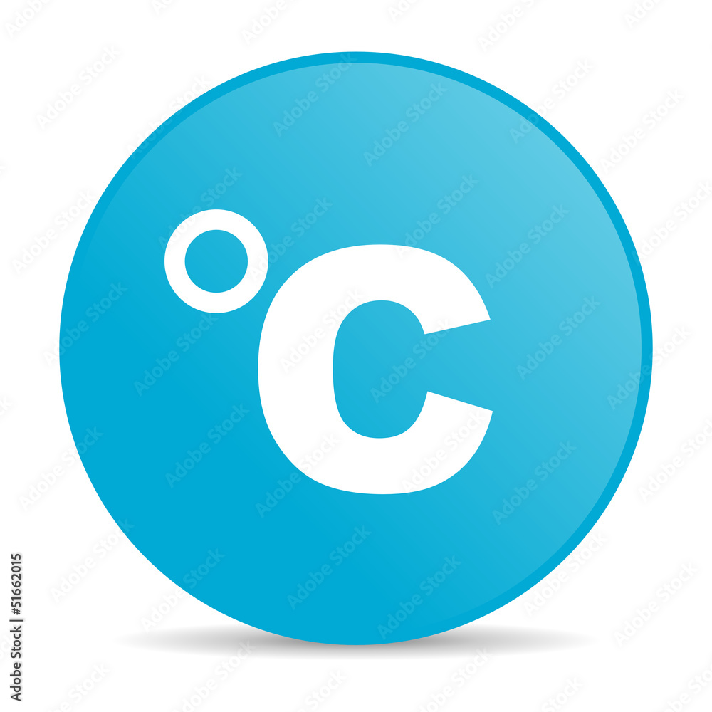 celsius blue circle web glossy icon celsius blue circle web glossy icon