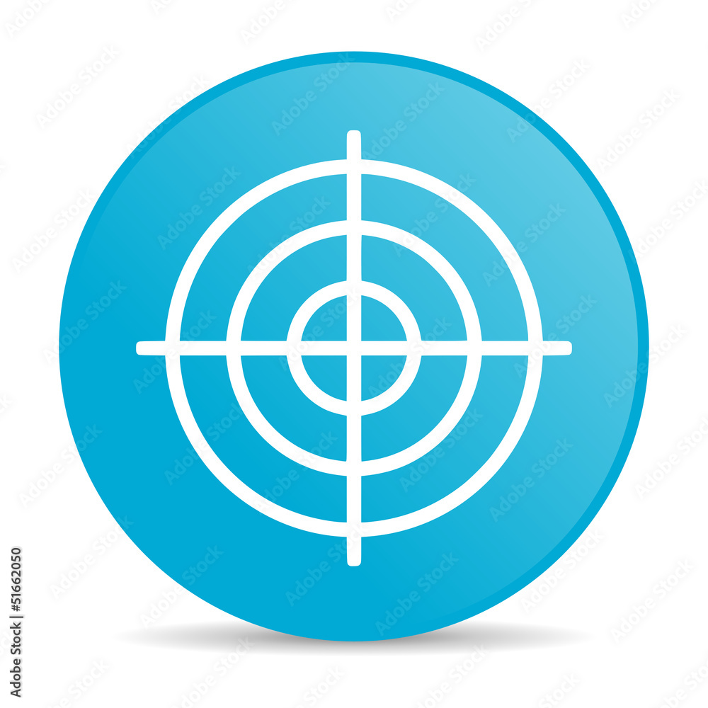 target blue circle web glossy icon target blue circle web glossy icon