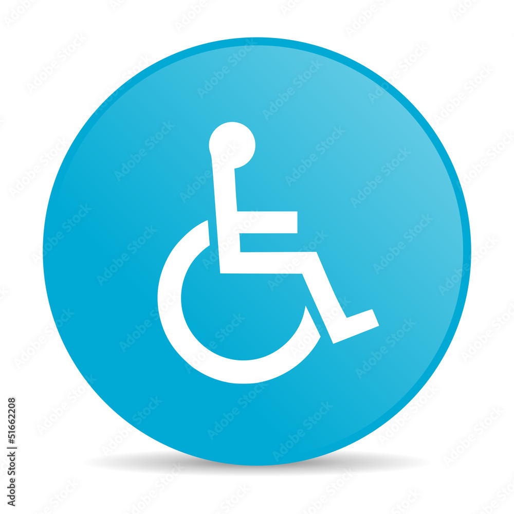 accessibility blue circle web glossy icon accessibility blue circle web glossy icon