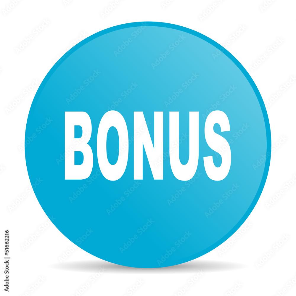 bonus blue circle web glossy icon bonus blue circle web glossy icon